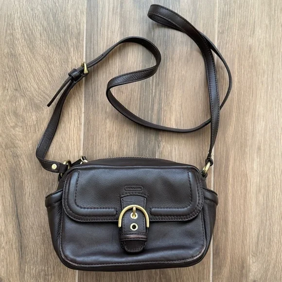 COACH F25150 Vintage Small Brown Campbell Camera Bag